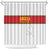 Angola Football Shower Curtain Avante Palancas Negras - White - Wonder Print Shop