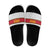 Angola Football Slide Sandals Avante Palancas Negras - White - Wonder Print Shop