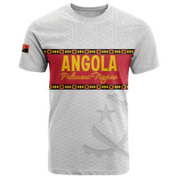 Custom Angola Football T Shirt Avante Palancas Negras - White - Wonder Print Shop