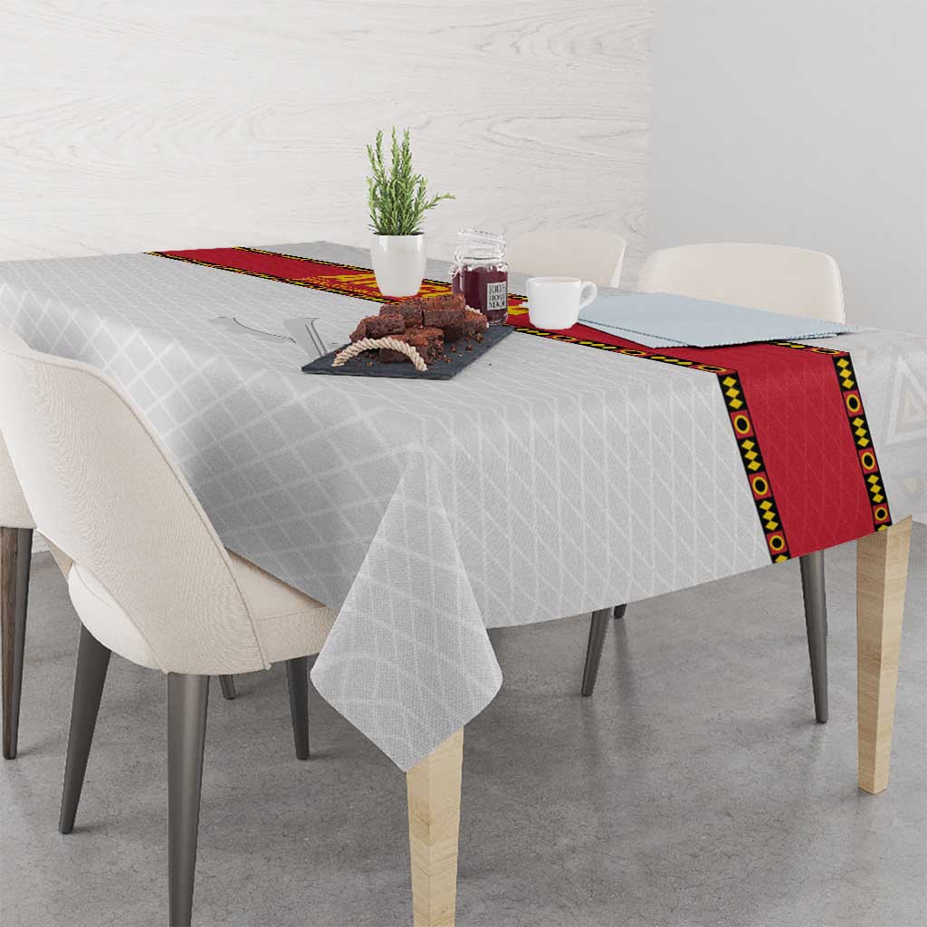 Angola Football Tablecloth Avante Palancas Negras - White - Wonder Print Shop