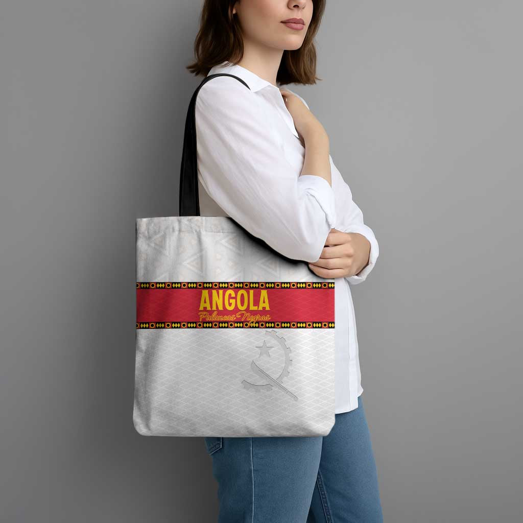 Angola Football Tote Bag Avante Palancas Negras - White - Wonder Print Shop