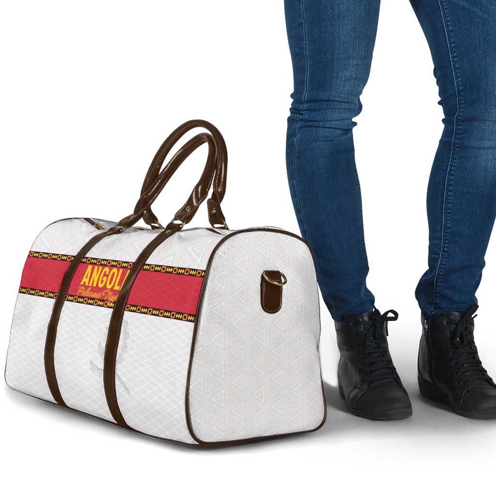 Angola Football Travel Bag Avante Palancas Negras - White - Wonder Print Shop