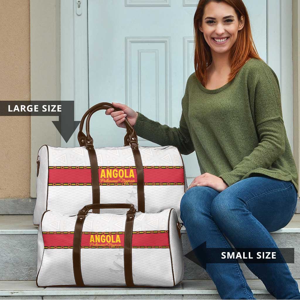 Angola Football Travel Bag Avante Palancas Negras - White - Wonder Print Shop