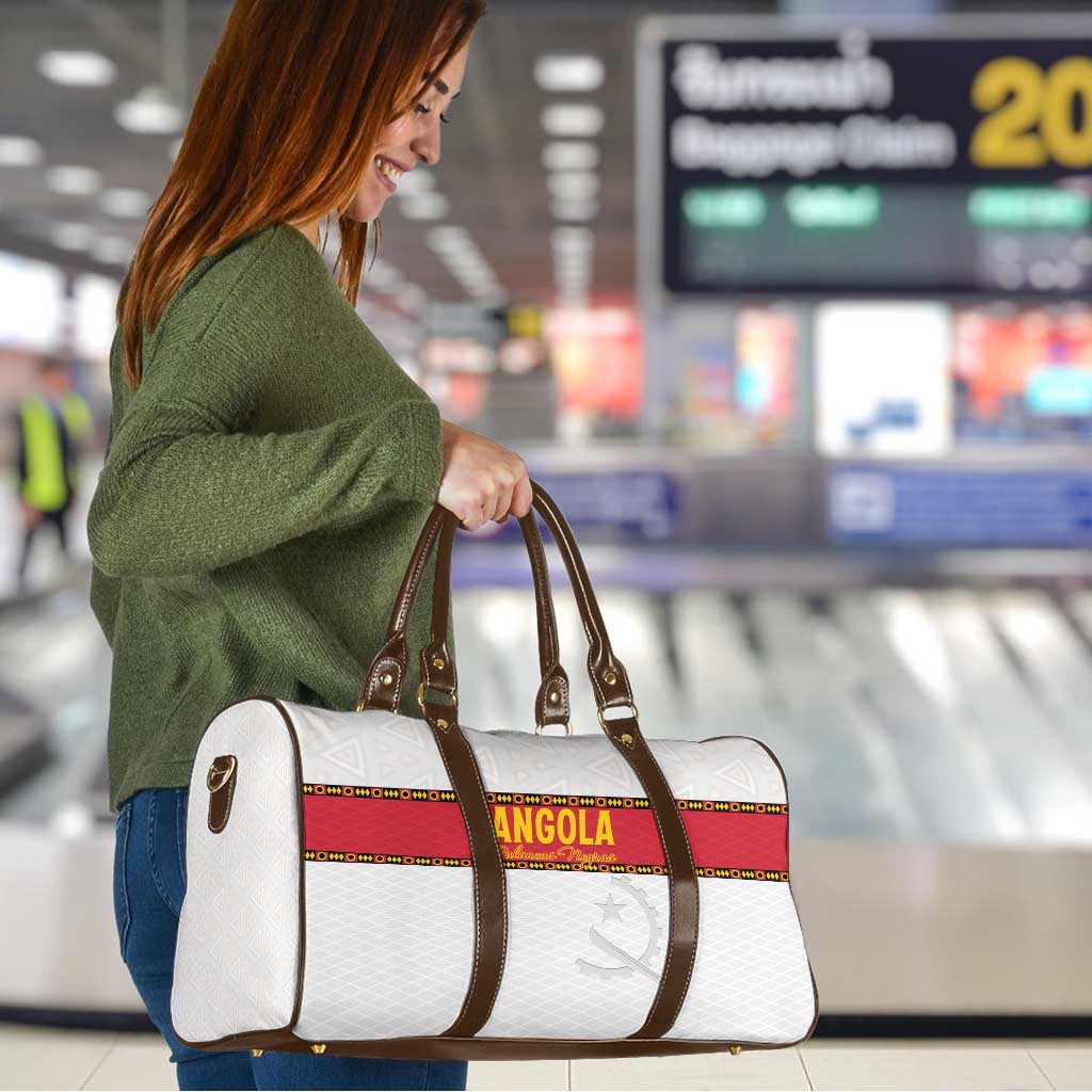 Angola Football Travel Bag Avante Palancas Negras - White - Wonder Print Shop