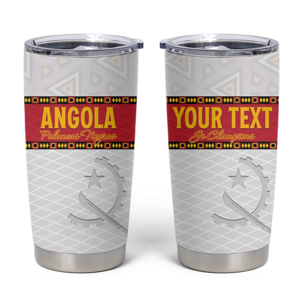 Custom Angola Football Tumbler Cup Avante Palancas Negras - White - Wonder Print Shop