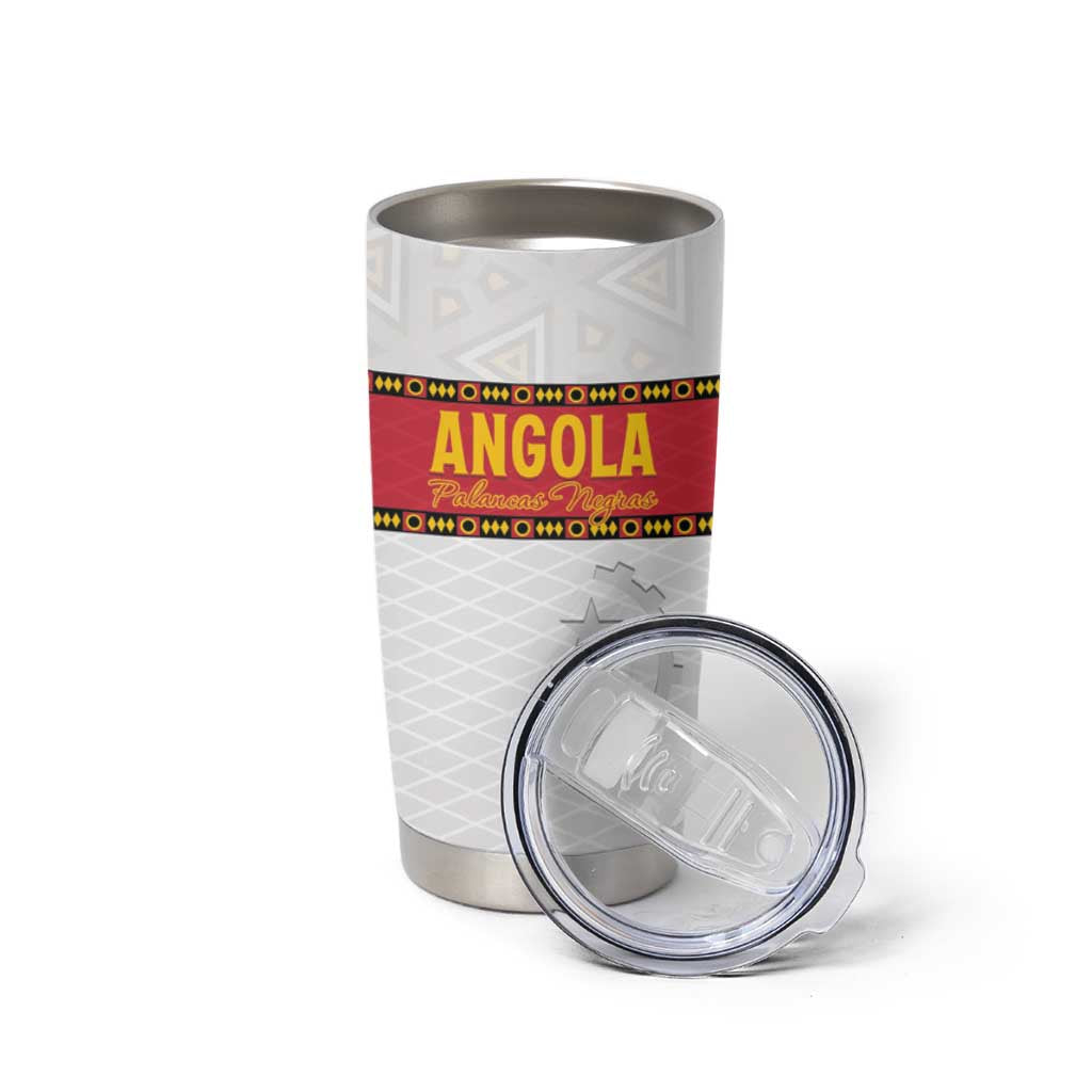 Custom Angola Football Tumbler Cup Avante Palancas Negras - White - Wonder Print Shop