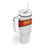 Custom Angola Football Tumbler With Handle Avante Palancas Negras - White - Wonder Print Shop