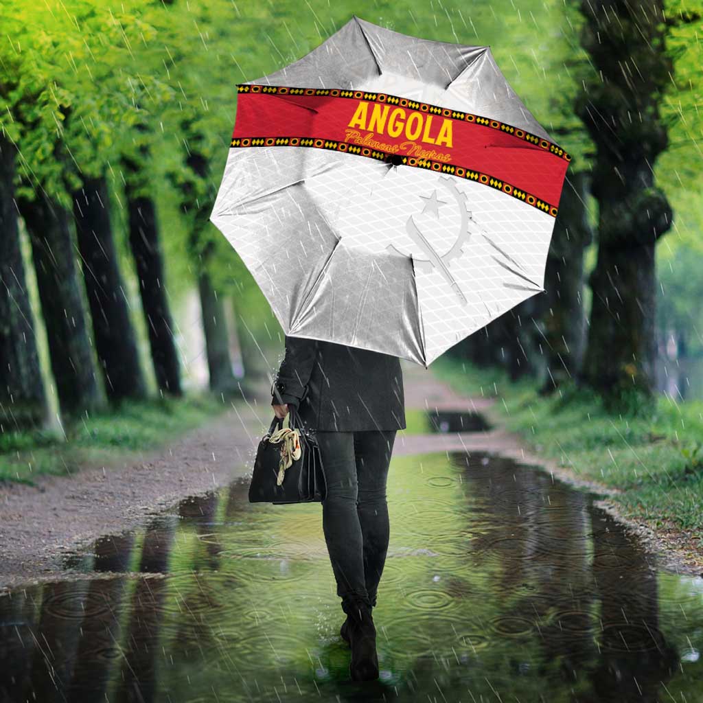 Angola Football Umbrella Avante Palancas Negras - White - Wonder Print Shop
