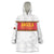 Custom Angola Football Wearable Blanket Hoodie Avante Palancas Negras - White - Wonder Print Shop