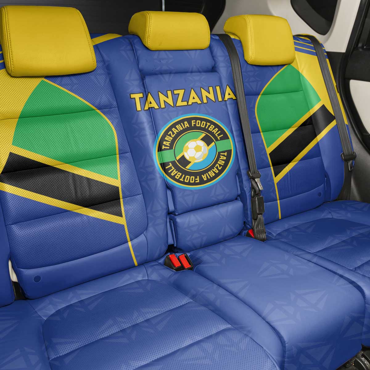 Tanzania Football Back Car Seat Cover Go Taifa Stars Go - Wonder Print Shop