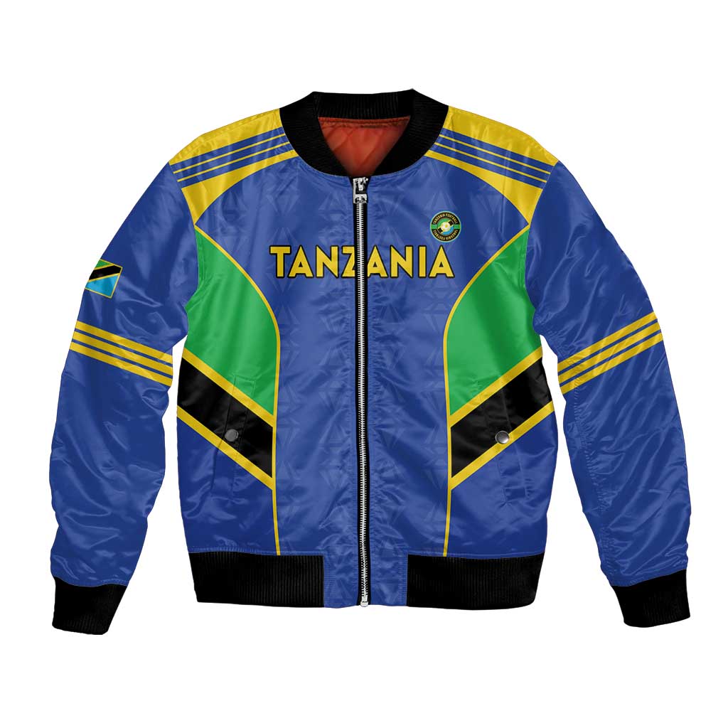 Custom Tanzania Football Bomber Jacket Go Taifa Stars Go - Wonder Print Shop