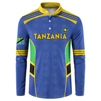Custom Tanzania Football Button Sweatshirt Go Taifa Stars Go - Wonder Print Shop
