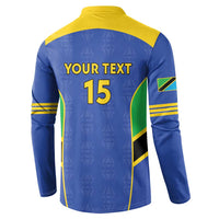 Custom Tanzania Football Button Sweatshirt Go Taifa Stars Go - Wonder Print Shop