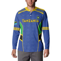 Custom Tanzania Football Button Sweatshirt Go Taifa Stars Go - Wonder Print Shop