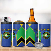 Custom Tanzania Football 4 in 1 Can Cooler Tumbler Go Taifa Stars Go - Wonder Print Shop