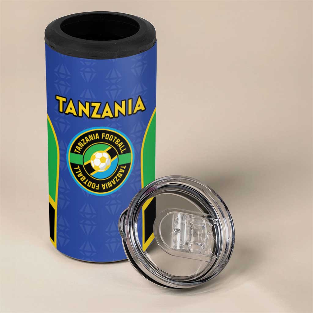 Custom Tanzania Football 4 in 1 Can Cooler Tumbler Go Taifa Stars Go - Wonder Print Shop
