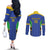 Custom Tanzania Football Couples Matching Off The Shoulder Long Sleeve Dress and Long Sleeve Button Shirt Go Taifa Stars Go - Wonder Print Shop