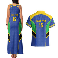 Custom Tanzania Football Couples Matching Tank Maxi Dress and Hawaiian Shirt Go Taifa Stars Go - Wonder Print Shop