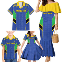 Custom Tanzania Football Family Matching Mermaid Dress and Hawaiian Shirt Go Taifa Stars Go - Wonder Print Shop