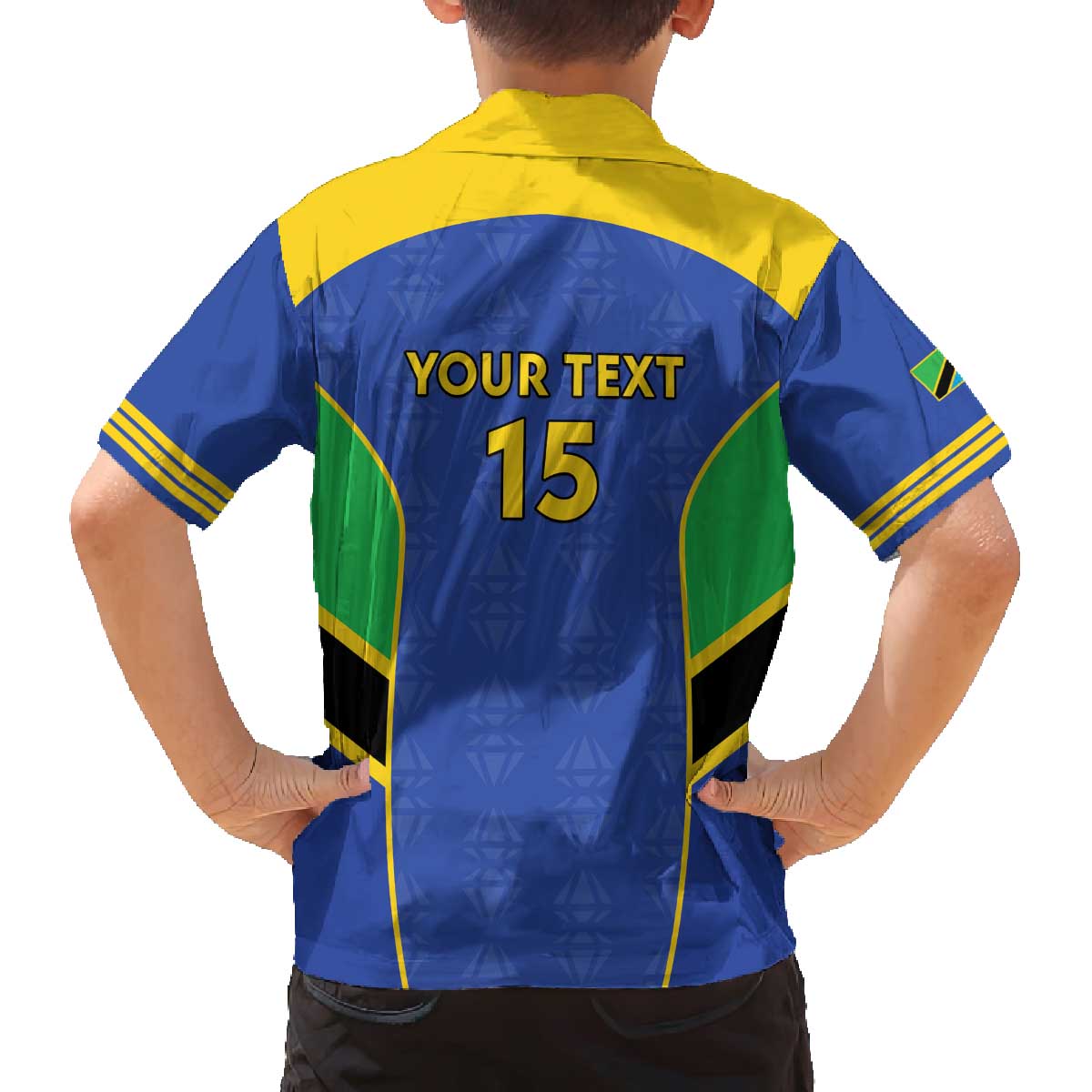 Custom Tanzania Football Family Matching Off The Shoulder Long Sleeve Dress and Hawaiian Shirt Go Taifa Stars Go - Wonder Print Shop