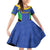 Custom Tanzania Football Family Matching Off Shoulder Short Dress and Hawaiian Shirt Go Taifa Stars Go - Wonder Print Shop