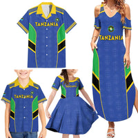 Custom Tanzania Football Family Matching Summer Maxi Dress and Hawaiian Shirt Go Taifa Stars Go - Wonder Print Shop