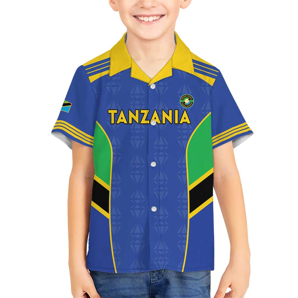 Custom Tanzania Football Family Matching Tank Maxi Dress and Hawaiian Shirt Go Taifa Stars Go - Wonder Print Shop