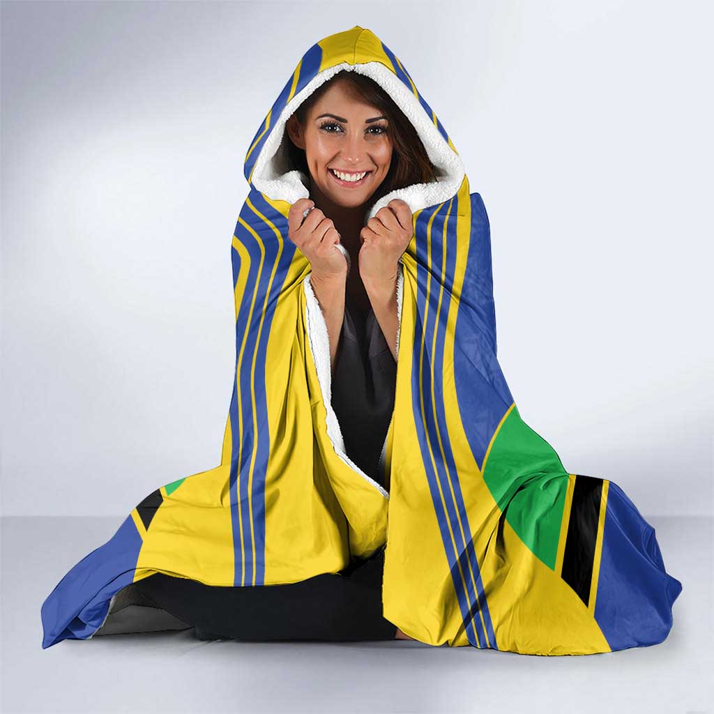 Tanzania Football Hooded Blanket Go Taifa Stars Go - Wonder Print Shop