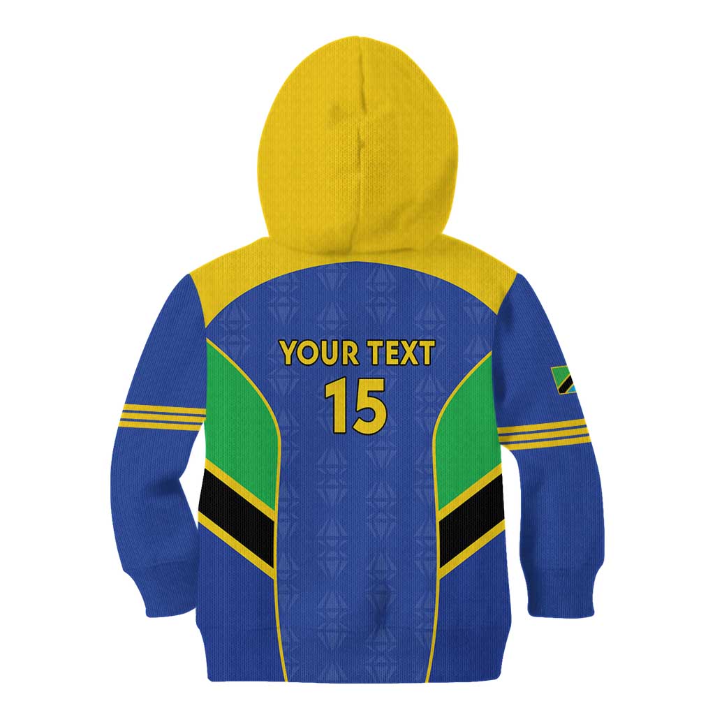Custom Tanzania Football Kid Hoodie Go Taifa Stars Go - Wonder Print Shop