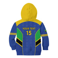 Custom Tanzania Football Kid Hoodie Go Taifa Stars Go - Wonder Print Shop