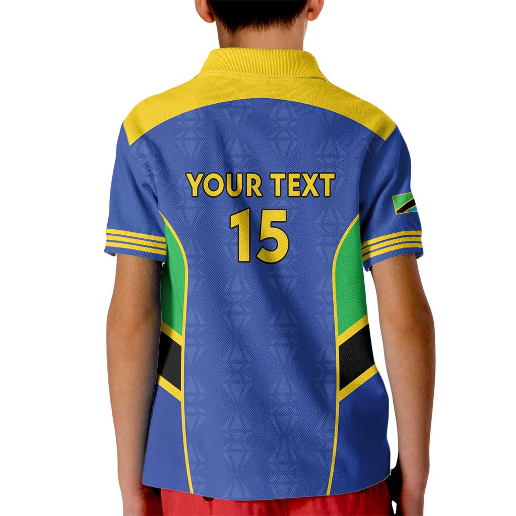 Custom Tanzania Football Kid Polo Shirt Go Taifa Stars Go - Wonder Print Shop