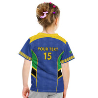 Custom Tanzania Football Kid T Shirt Go Taifa Stars Go - Wonder Print Shop
