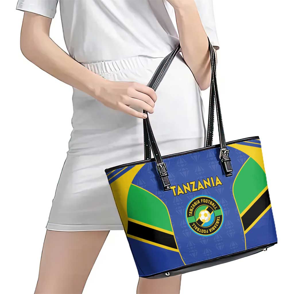 Tanzania Football Leather Tote Bag Go Taifa Stars Go - Wonder Print Shop