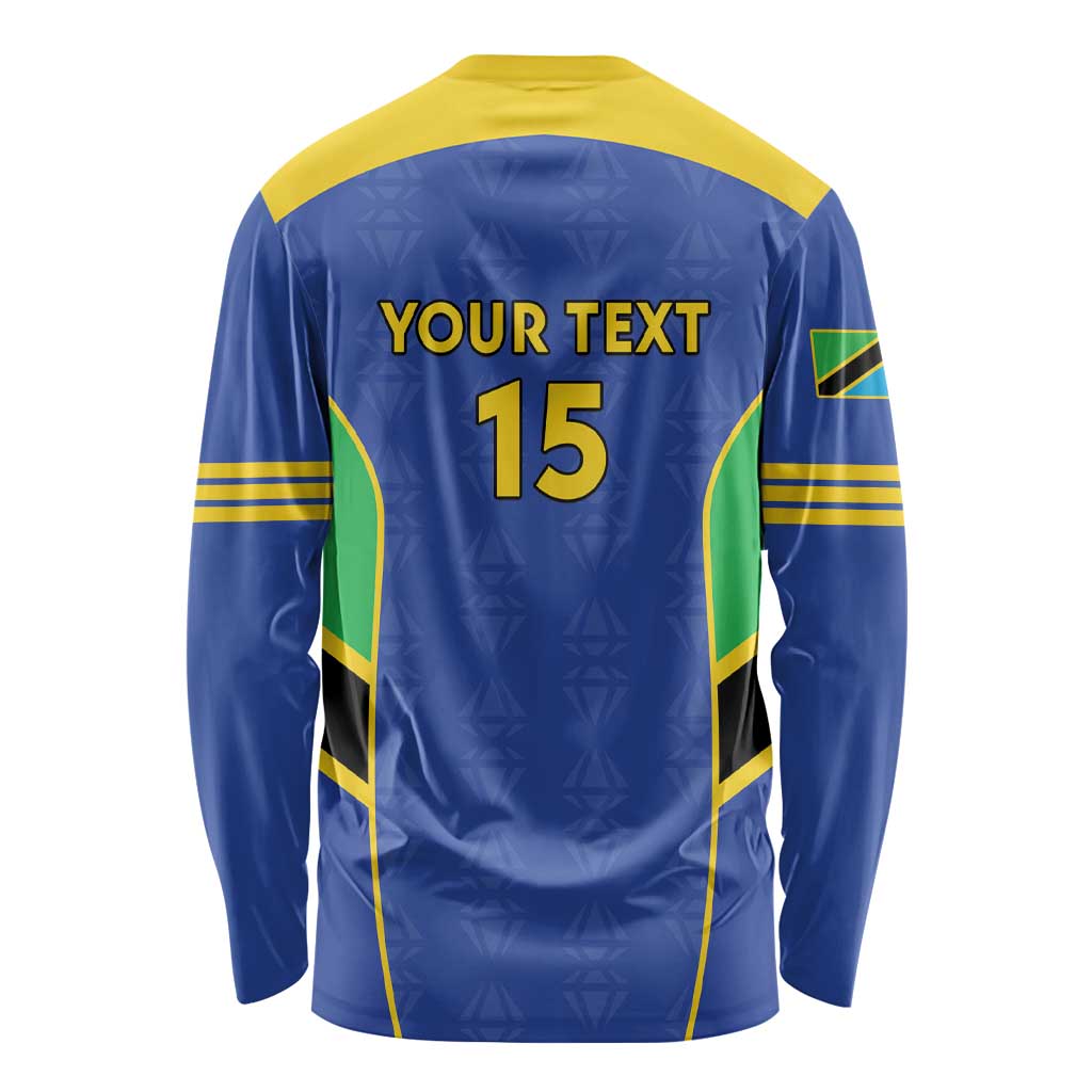 Custom Tanzania Football Long Sleeve Shirt Go Taifa Stars Go - Wonder Print Shop