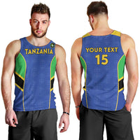 Custom Tanzania Football Men Tank Top Go Taifa Stars Go - Wonder Print Shop