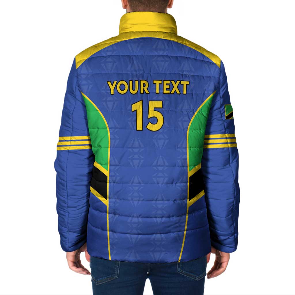 Custom Tanzania Football Padded Jacket Go Taifa Stars Go - Wonder Print Shop