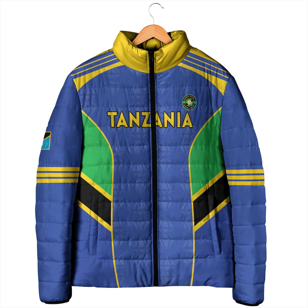 Custom Tanzania Football Padded Jacket Go Taifa Stars Go - Wonder Print Shop