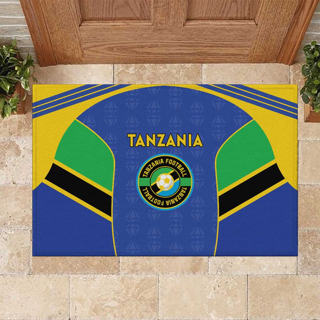Tanzania Football Rubber Doormat Go Taifa Stars Go - Wonder Print Shop