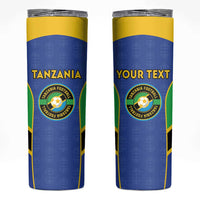 Custom Tanzania Football Skinny Tumbler Go Taifa Stars Go - Wonder Print Shop
