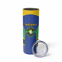 Custom Tanzania Football Skinny Tumbler Go Taifa Stars Go - Wonder Print Shop