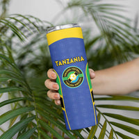 Custom Tanzania Football Skinny Tumbler Go Taifa Stars Go - Wonder Print Shop