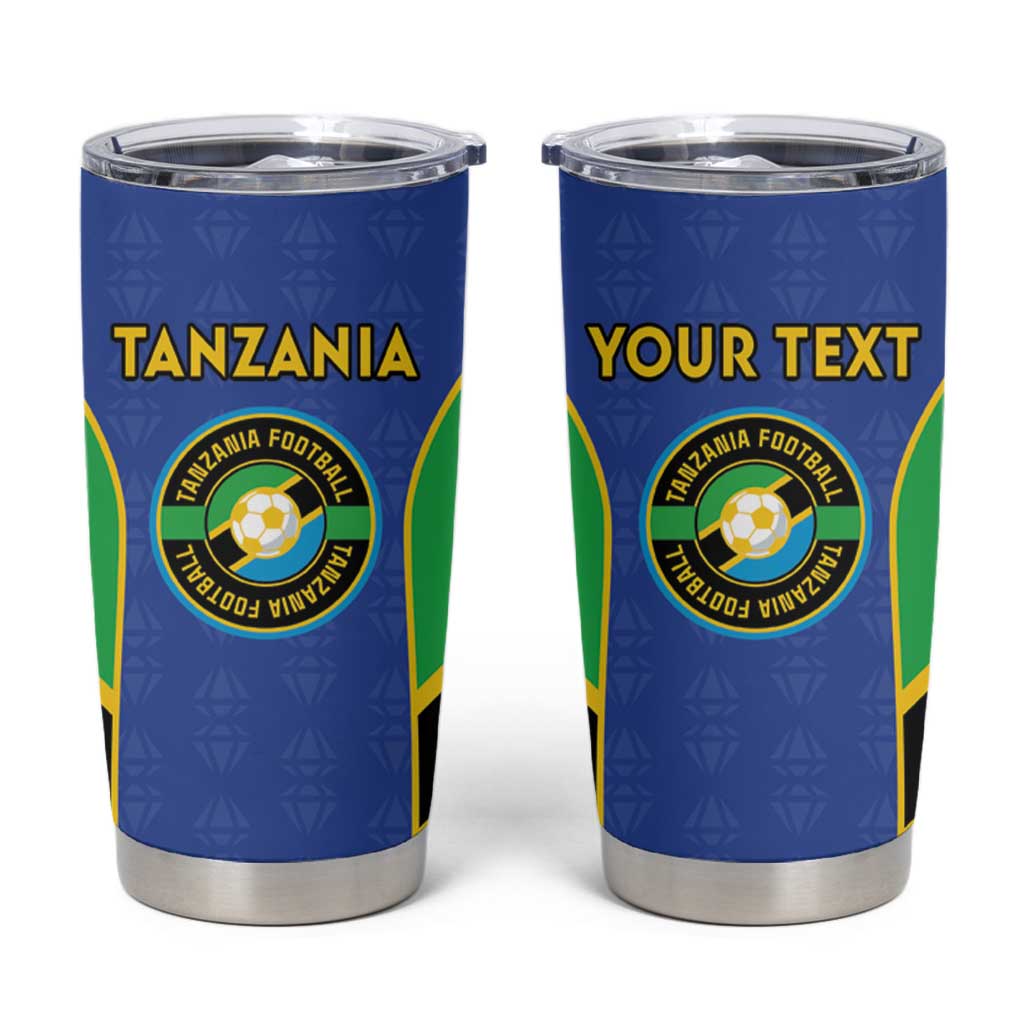 Custom Tanzania Football Tumbler Cup Go Taifa Stars Go - Wonder Print Shop