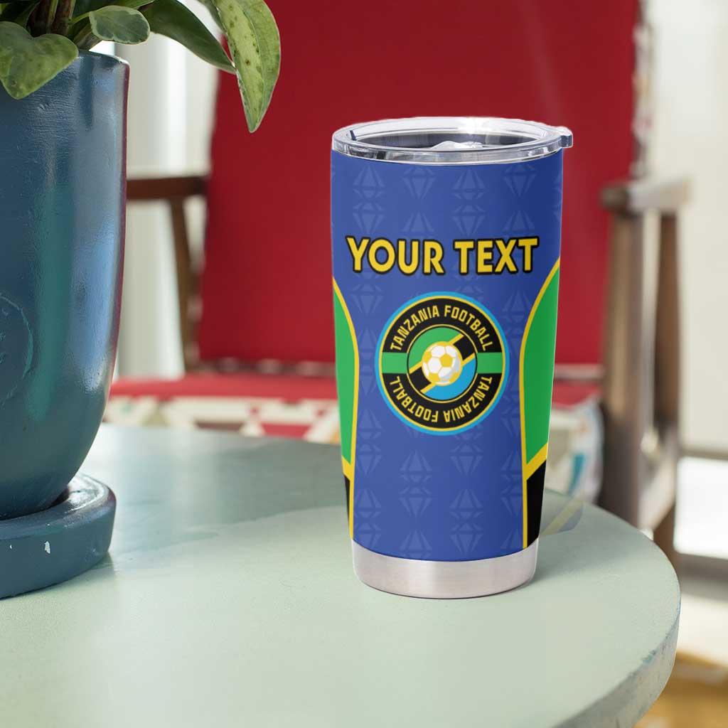 Custom Tanzania Football Tumbler Cup Go Taifa Stars Go - Wonder Print Shop