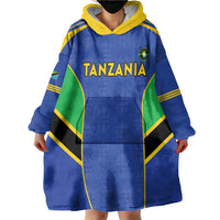 Custom Tanzania Football Wearable Blanket Hoodie Go Taifa Stars Go - Wonder Print Shop
