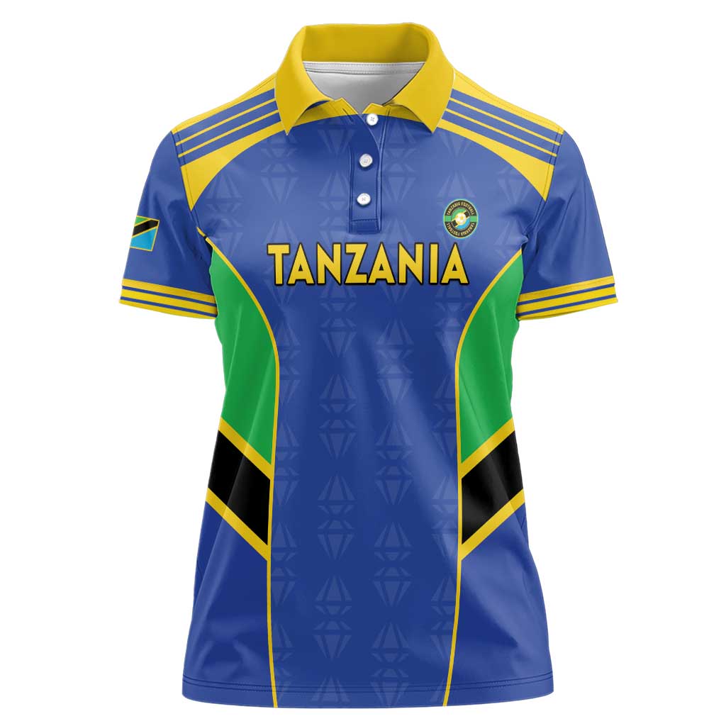 Custom Tanzania Football Women Polo Shirt Go Taifa Stars Go - Wonder Print Shop