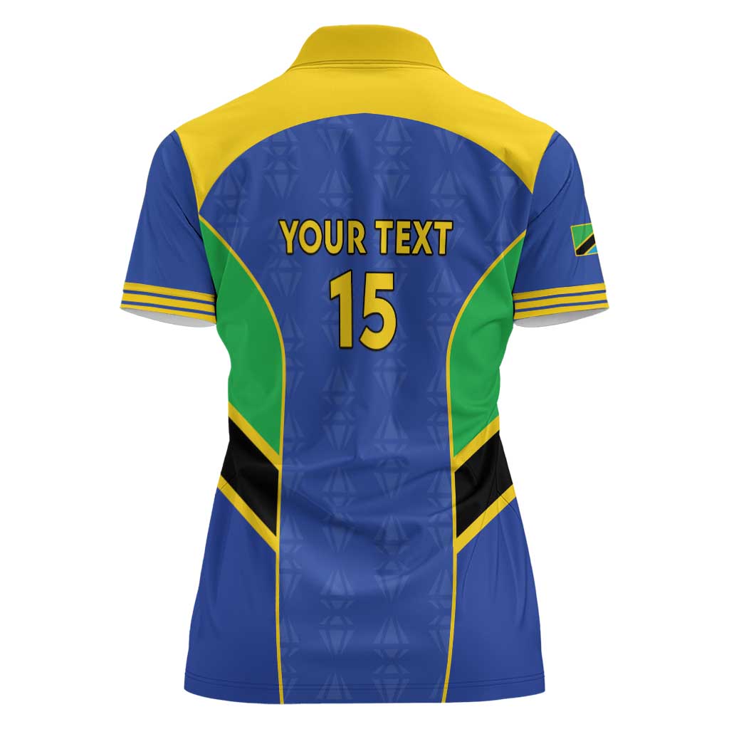 Custom Tanzania Football Women Polo Shirt Go Taifa Stars Go - Wonder Print Shop