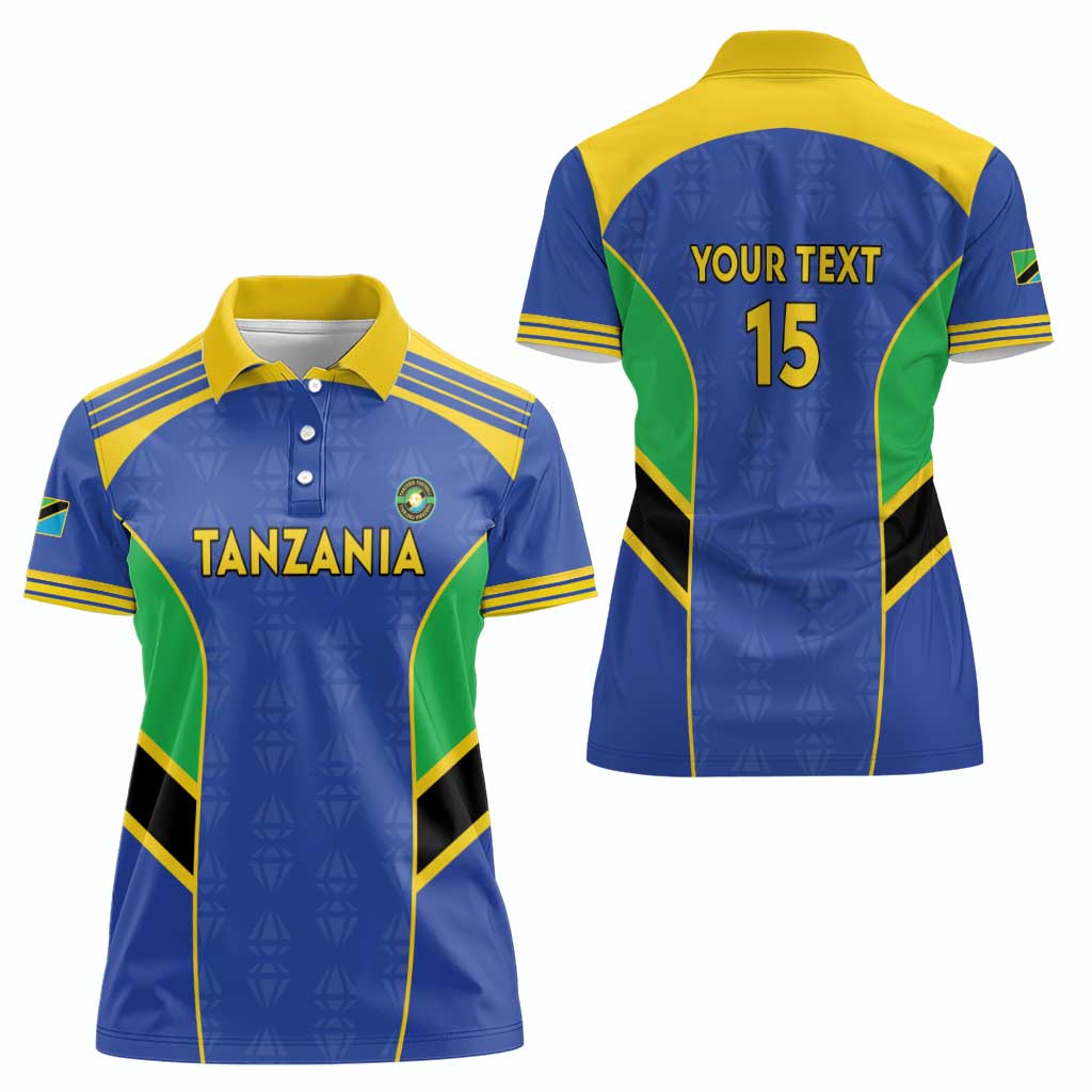 Custom Tanzania Football Women Polo Shirt Go Taifa Stars Go - Wonder Print Shop