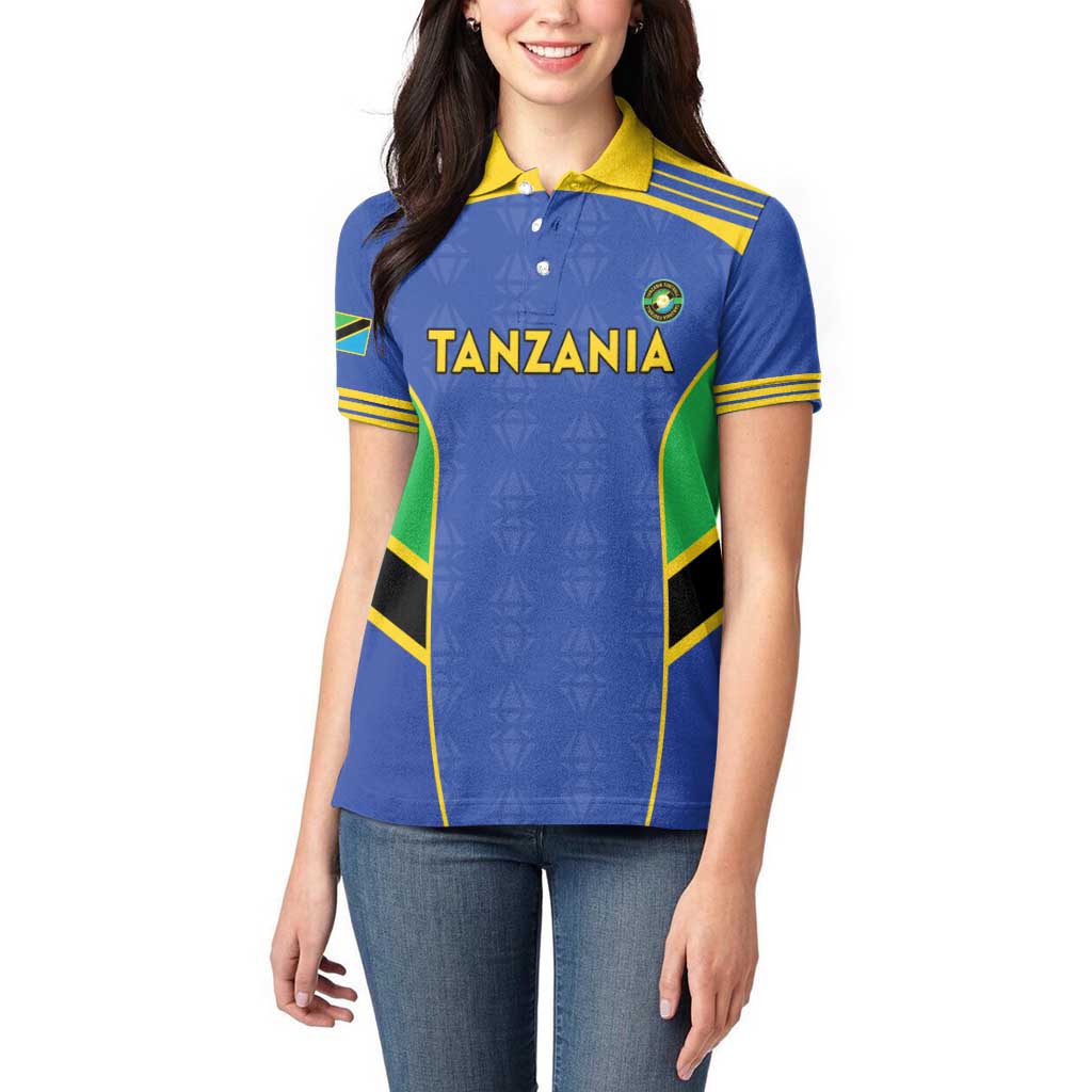 Custom Tanzania Football Women Polo Shirt Go Taifa Stars Go - Wonder Print Shop