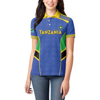 Custom Tanzania Football Women Polo Shirt Go Taifa Stars Go - Wonder Print Shop