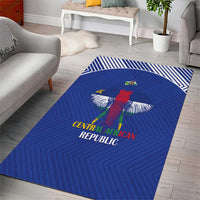 Central African Republic Football Area Rug Go Champions - Wonder Print Shop
